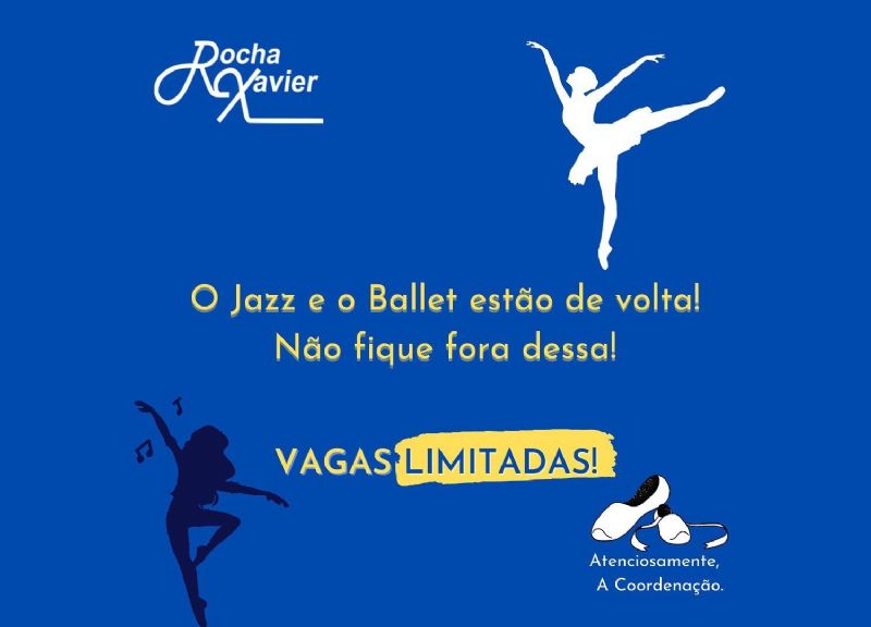 O Jazz e o Ballet estão de volta! Não fique de fora dessa!