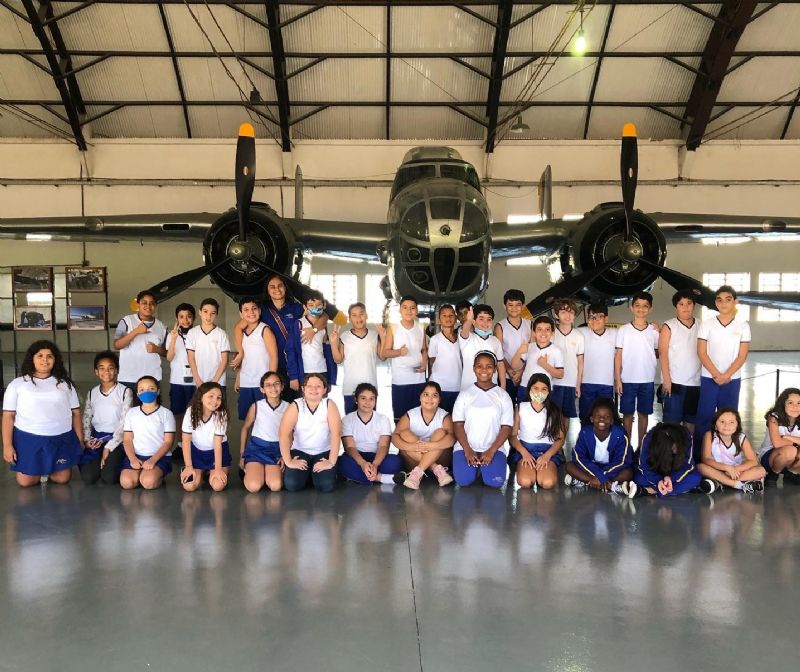 Passeio ao Museu Aeroespacial realizado com os nossos alunos