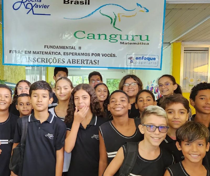 Nossos alunos participando do concurso Canguru de Matemática
