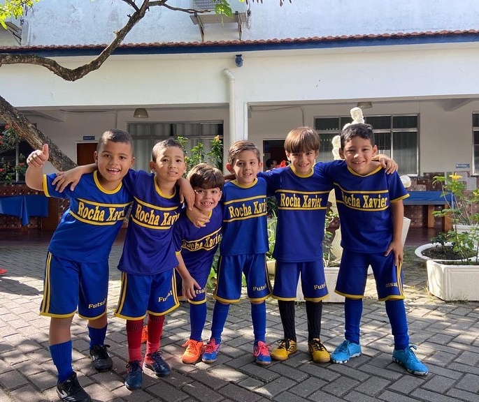 No dia 27/05 teve jogo do futsal. Nossos alunos se divertira