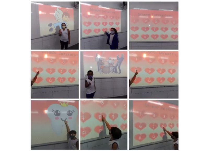 Atividade realizada com os alunos da turma do 1º ano.