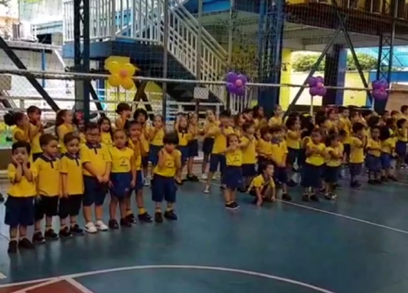 Confira um vídeo da homenagem que os alunos da educação infa