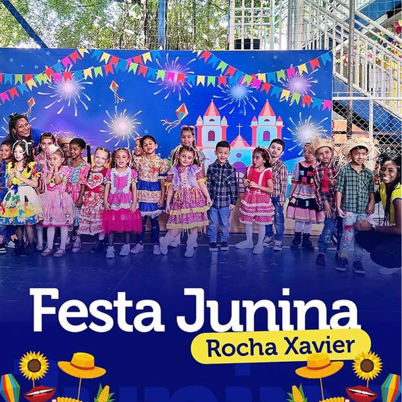 #ArraialRochaXavier #FestaJunina #VivênciaAlémDaSala #Arraia